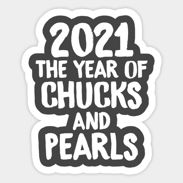 Classy And Sassy Chucks Pearls Sticker by MandeesCloset